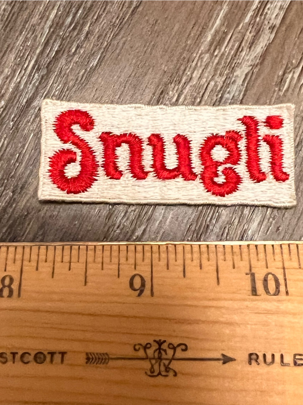 Late 1970s Snugli brand patch